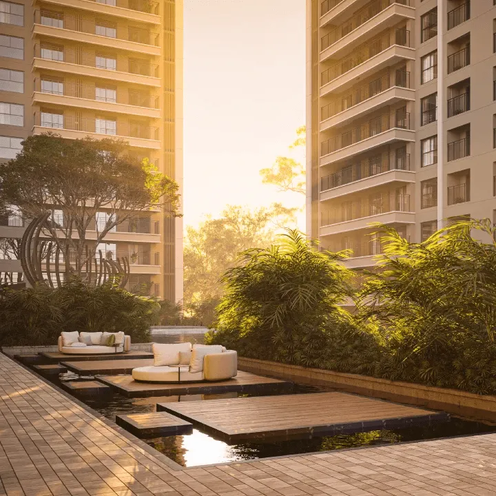 Sobha Crescent floating deck